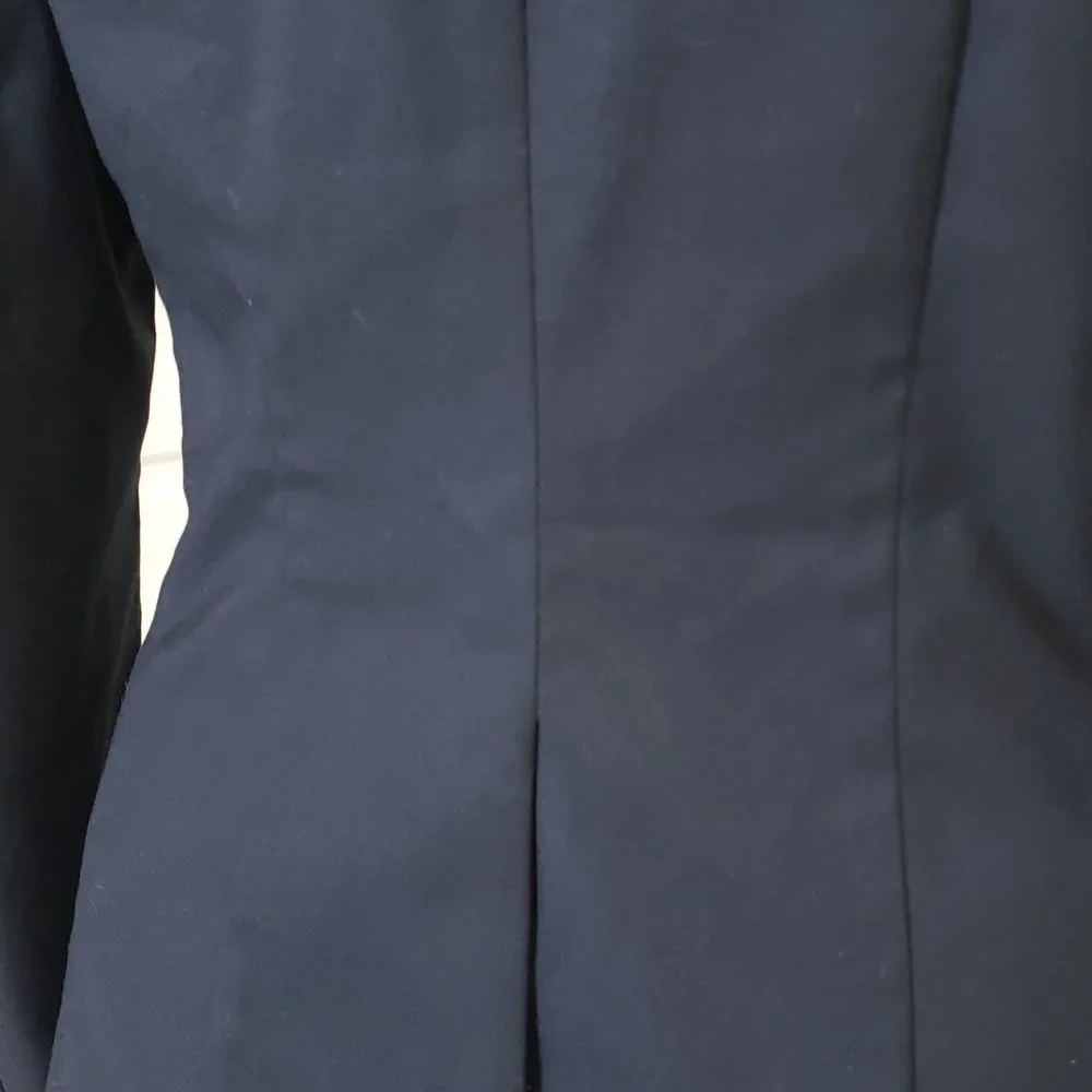H&M Black Hourglass Tailored Blazer Jacket Size 8 Business Career